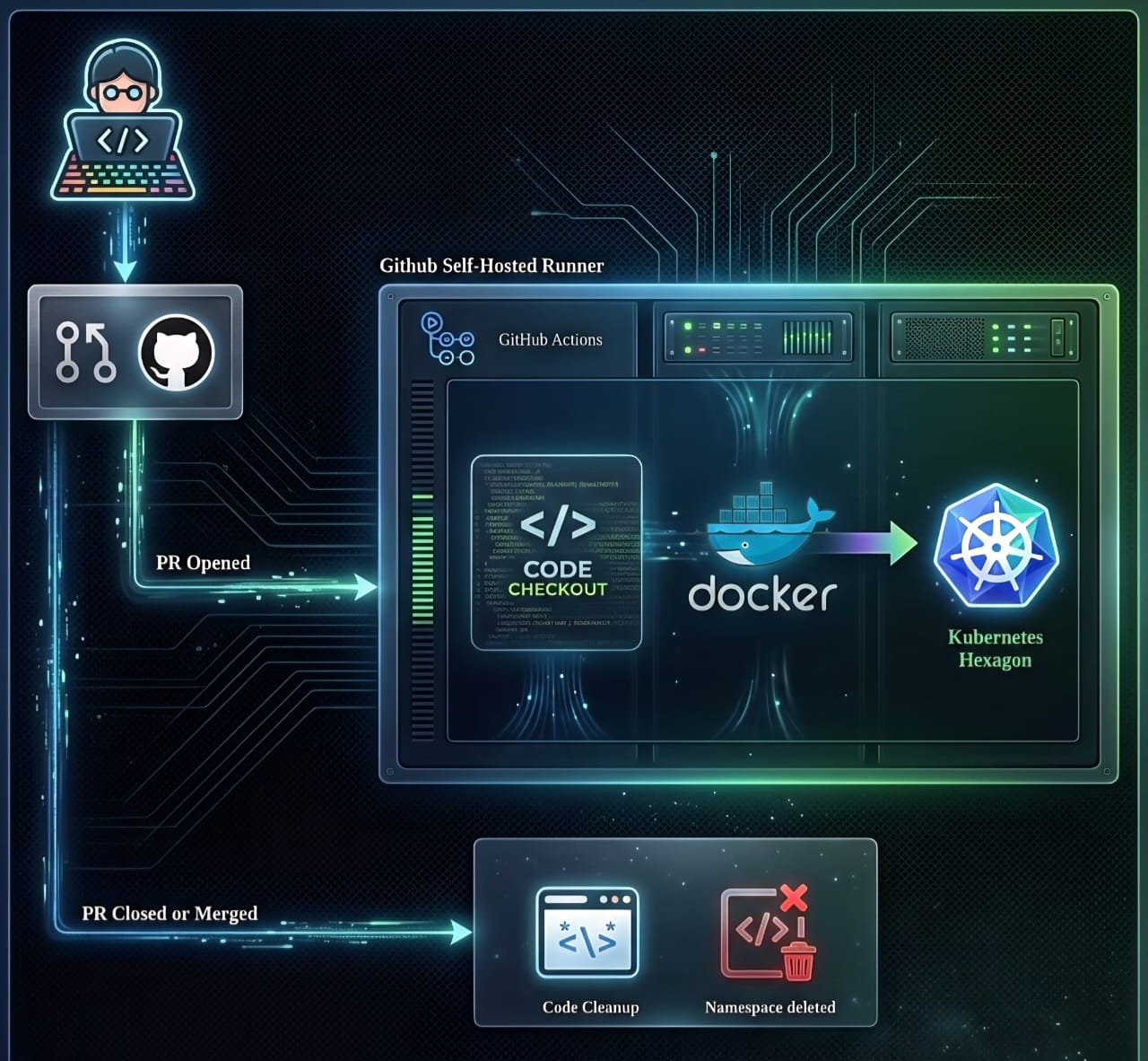 DevOps Preview Environment Diagram